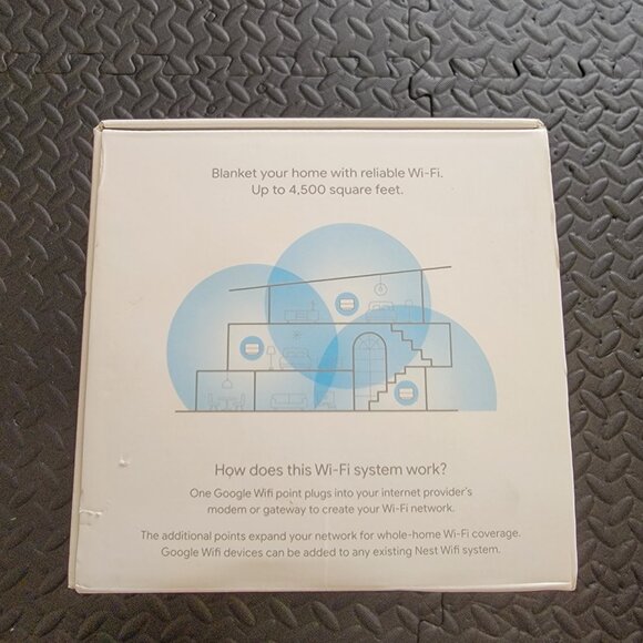 Google Wifi Lot of 2 Access Points W/ Power Adapters, GJ2CQ, New Open Box, White - Picture 6 of 16